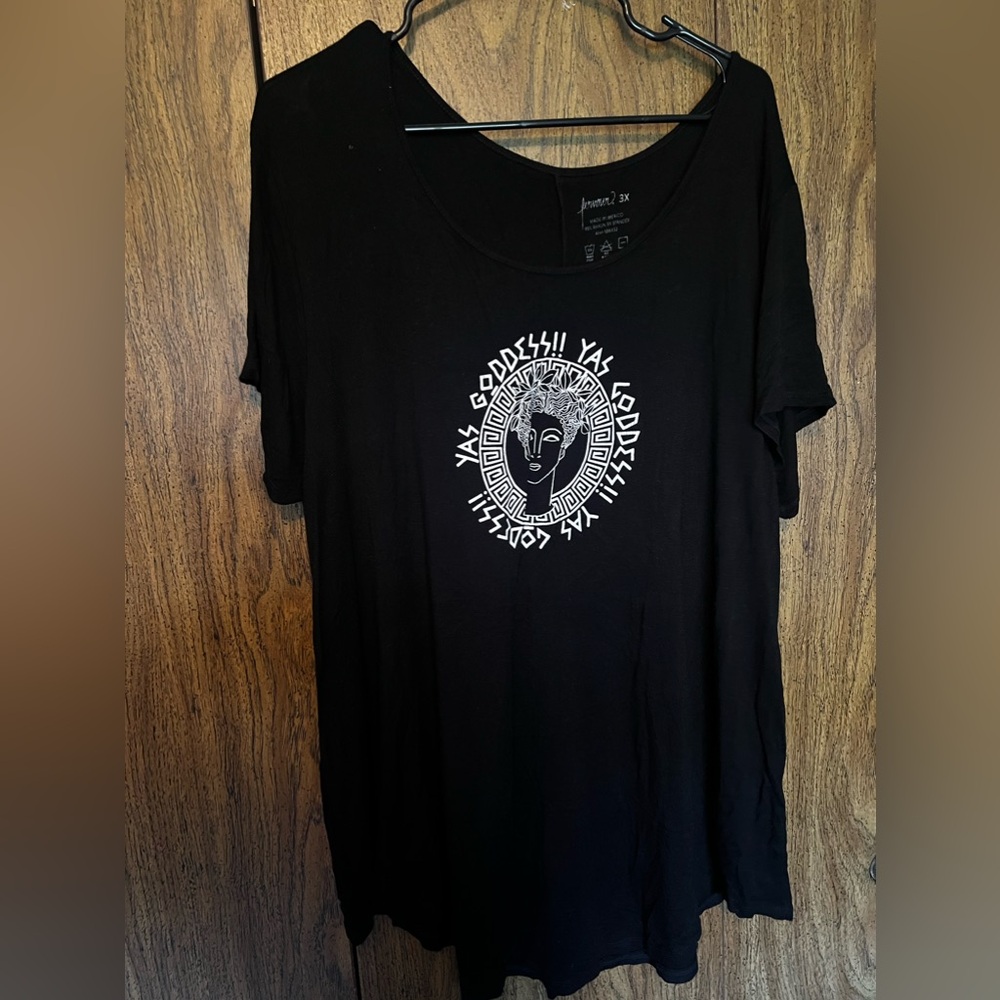 “Yas Goddess” Greek mythology tunic tshirt 3X super soft